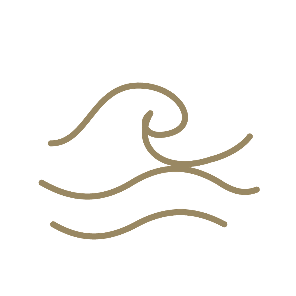 Gouden golven, symbool voor natuurlijke rust en harmonie.