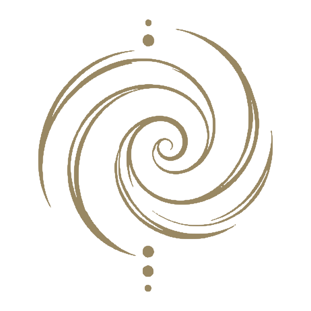 Gouden spiraal, symbool voor bewustzijn en ontwikkeling.